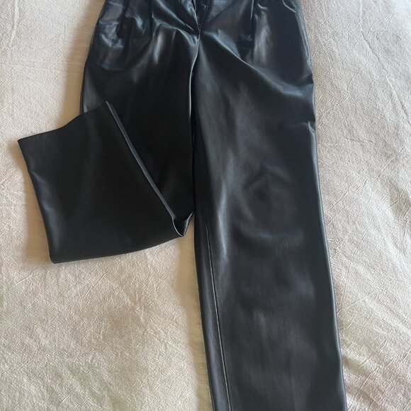 The Frankie Shop - Pernille Faux Leather Straight-leg Pants - Black - Medium - Picture 5 of 8